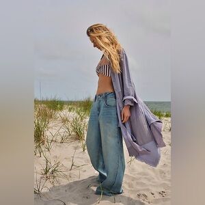 WE THE FREE Chill Vibes Dropped Wide-Leg Jeans